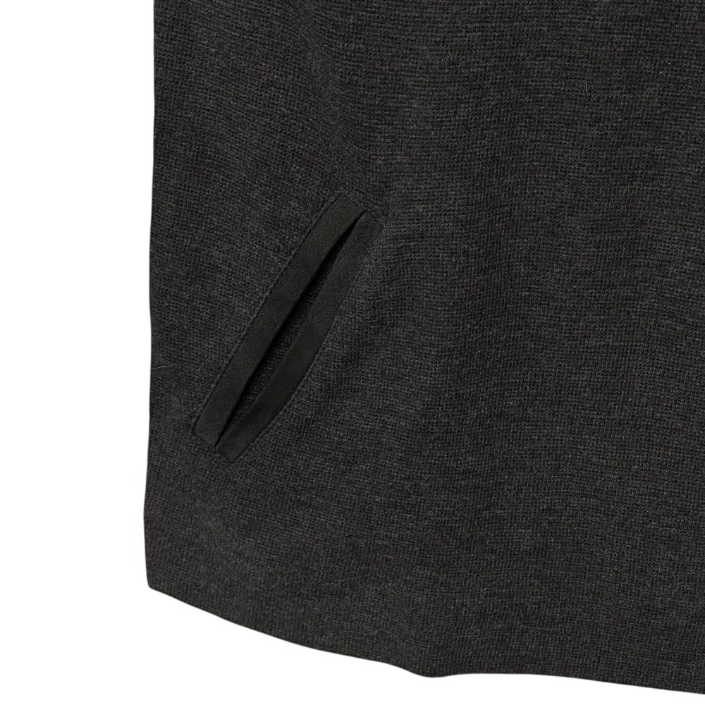 ALLSAINTS Diego Tee Dress Size Small Suede Knit‎ Pockets Short Sleeve Grey - Picture 4 of 9